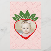 Budget Berry 1st First Birthday Party Invitation チラシ (裏面)