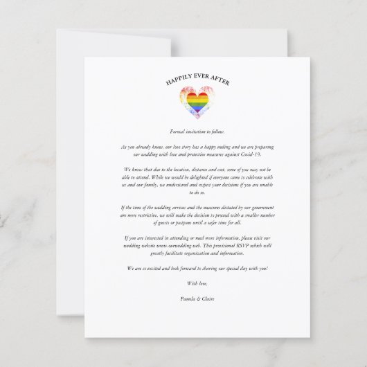 Budget Better Together Pride Rainbow LGBT Heart   (裏面)