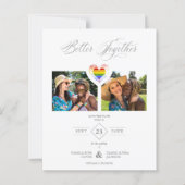 Budget Better Together Pride Rainbow LGBT Heart   (正面)