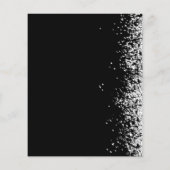 Budget Black Glitter Couples Shower Invitation (裏面)