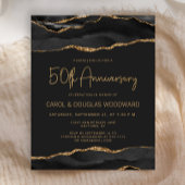 Budget Black Gold Agate Dark 50th Anniversary