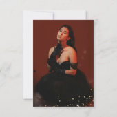 BUDGET Black Gold Masquerade Sweet 16 Photo ノートカード (裏面)