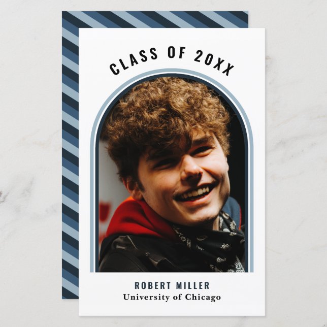 Budget Blue Arch写真卒業のお知らせ (正面/裏面)