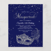 BUDGET Blue Silver Photo Masquerade Birthday (正面)