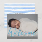 Budget Blue Welcome 1フォトベビー発表 (正面/裏面)