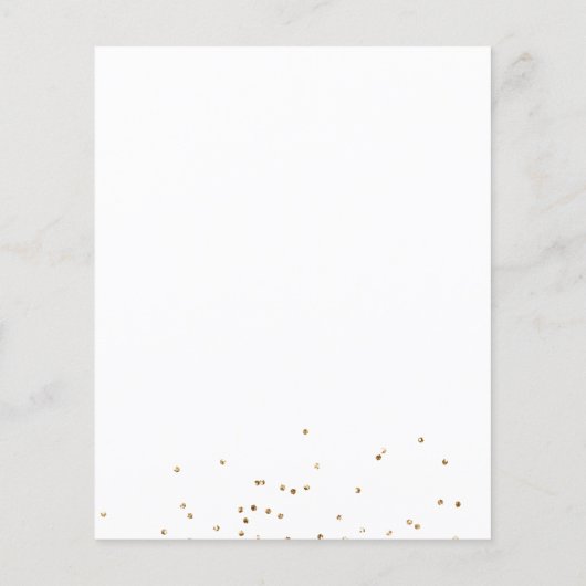 Budget Blush Pink Gold Floral Wedding Invitation (裏面)