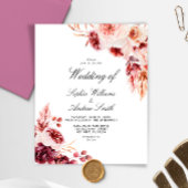 Budget Bohemian Elegant Rustic Wedding Invitation