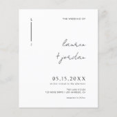 Budget Bohoミニマルモダンラリスト結婚写真 チラシ (正面)