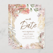 BUDGET BOHO結婚式の招待デジタルダウンロード (正面/裏面)