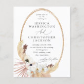 Budget Boho Beach White Floral Wedding (正面)