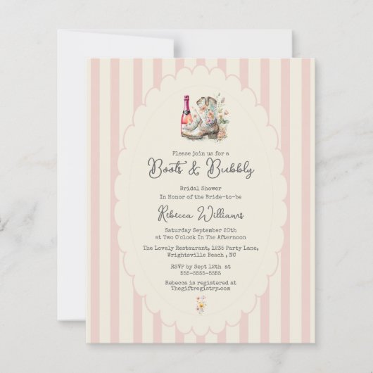  Budget Boots &Bubbles Country Chic Bridal Shower  (正面)