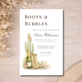 Budget Boots & Bubbles Western Baby Shower チラシ