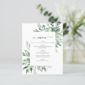 Budget Botanical Greenery Folids結婚's Menu (スタンド正面)