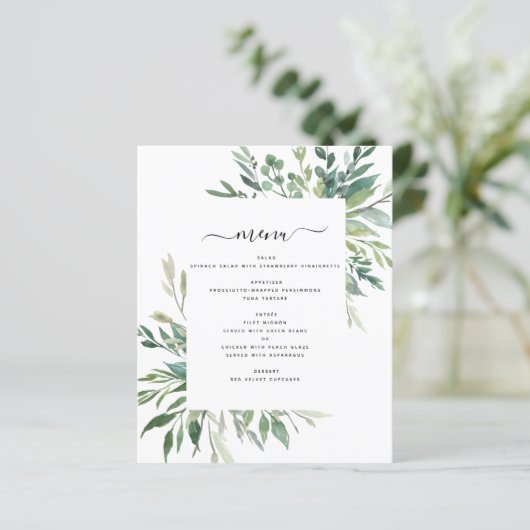 Budget Botanical Greenery Folids結婚's Menu (スタンド正面)