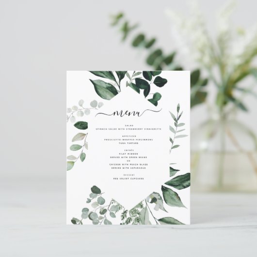 Budget Botanical Greenery Folids結婚's Menu (スタンド正面)