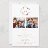 Budget Botanical Initials Floral Anagram 2 Photos (正面)