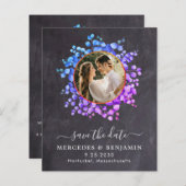 Budget Botanical QRコード石板写真の保存日付 (正面/裏面)