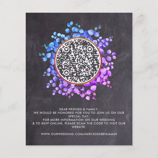 Budget Botanical QRコード石板写真の保存日付 (裏面)