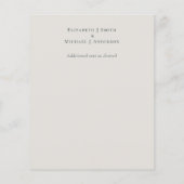 Budget Bronze素朴 Leafの結婚写真ありがとう (裏面)