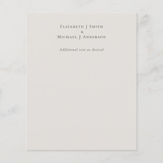 Budget Bronze素朴 Leafの結婚写真ありがとう (裏面)