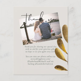 Budget Bronze素朴 Leafの結婚写真ありがとう