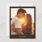 Budget Brown Chic Photo Minimal Whimsical Script (裏面)