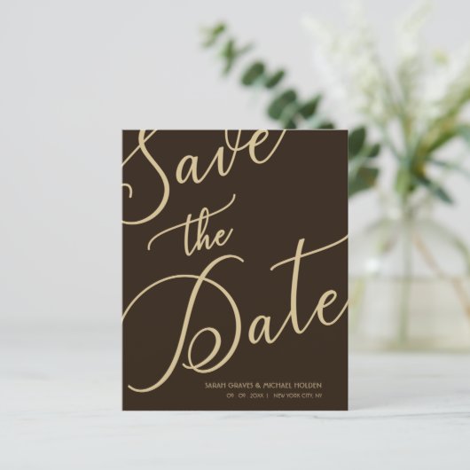 Budget Brown Chic Photo Minimal Whimsical Script (スタンド正面)