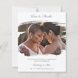 Budget Brushstroke Effect LGBT Wedding Photo
