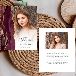 Budget Burgundy Agate写真のグラード発表