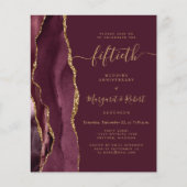 Budget Burgundy Agate Gold 50th Anniversary Party (正面)