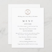 Budget Business Logoクリスマスメニュー (正面/裏面)