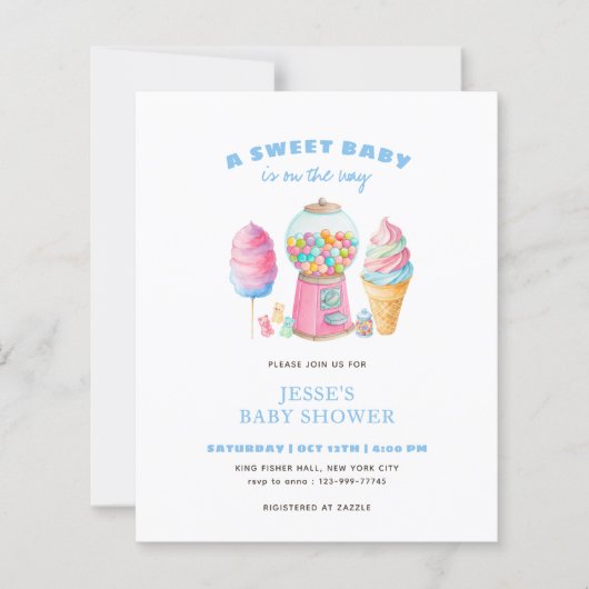 BUDGET CandyBlue Sweet Baby Shower is on the way (正面)