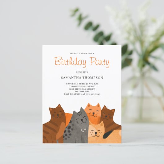 Budget Cat Birthday Partyへの招待 (スタンド正面)