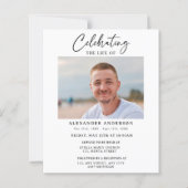 Budget Celebration of Life Black White Funeral (正面)