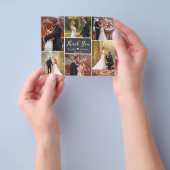 Budget Chalkboardフォトコラージュ結婚の感謝 チラシ (手)