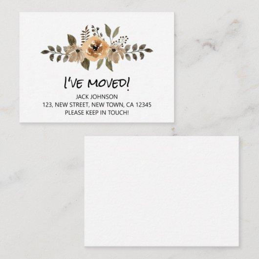 Budget & Chicアナウンスカードを移動 ノートカード (正面/裏面)