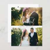 Budget Chic 2 Photos Collage Hand Lettered  (正面/裏面)