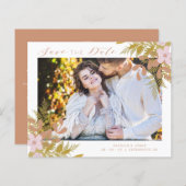 Budget Chic Dusty Shades Branches Photo Wedding (正面/裏面)