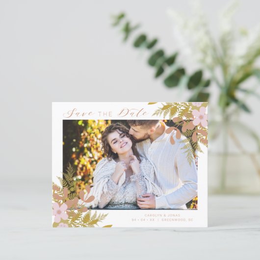 Budget Chic Dusty Shades Branches Photo Wedding (スタンド正面)