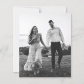 BUDGET Chic Embossed Look Wedding Save the date (裏面)