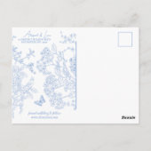 Budget Chinoiserie Toileの結婚日付救の写真 ポストカード (裏面)