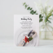 Budget Christmas Dinner Plate Holiday Invitations (スタンド正面)