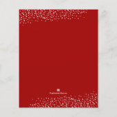 Budget Christmas Dinner Plate Holiday Invitations (裏面)