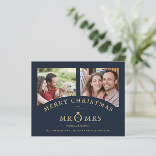 Budget Christmas Navy Chic Luxury Golden 2 Photos (スタンド正面)