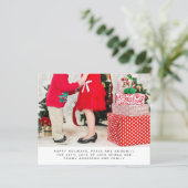 Budget Christmas PHOTO Year In Review Letter (スタンド正面)