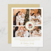 Budget Christmas Poinsettias Bouquet 4 Photos (正面/裏面)