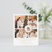 Budget Christmas Poinsettias Bouquet 4 Photos (スタンド正面)