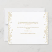 Budget Christmas Snowflakes Fancy Minimalist Photo (裏面)