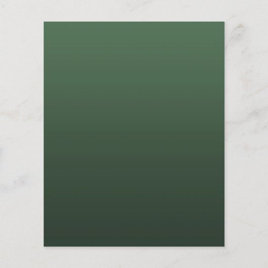 Budget Christmas Tree Party Green Holiday Invite チラシ (裏面)