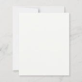 Budget Classic Elegant Floral Wedding Invitation (裏面)